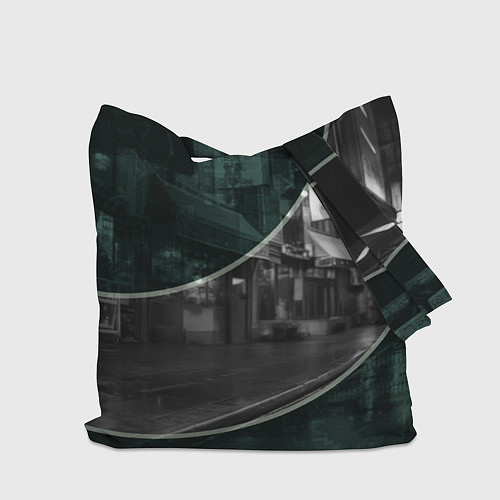 Сумка-шоппер Зелёный спорткар / 3D-принт – фото 2