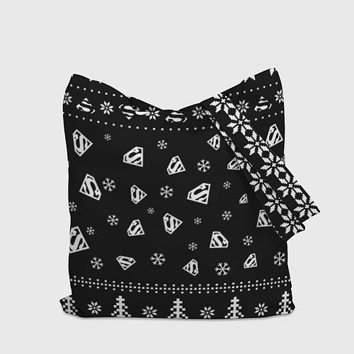 Сумка-шоппер Супермен новогодний / 3D-принт – фото 2