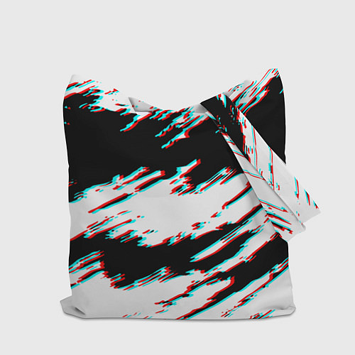 Сумка-шоппер Nasa glitch color / 3D-принт – фото 2