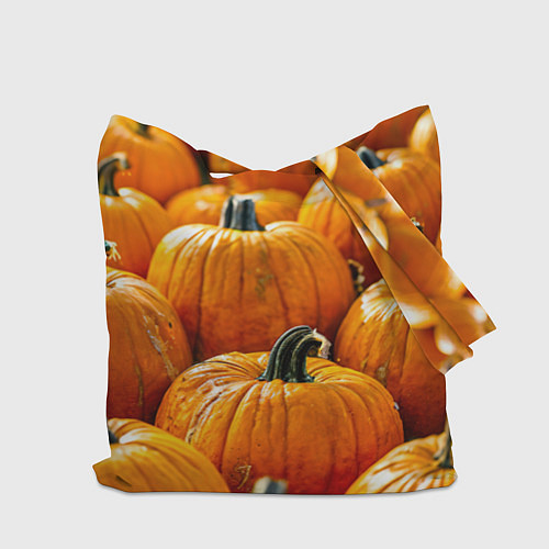 Сумка-шоппер Много тыкв / 3D-принт – фото 2