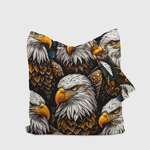 Сумка-шоппер Белоголовые орлы / 3D-принт – фото 2