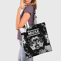 Сумка-шопер Muse рок пес, цвет: 3D-принт — фото 2