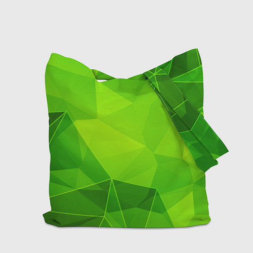Сумка-шоппер Destiny green poly / 3D-принт – фото 2