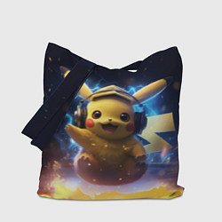 Сумка-шопер Пикачу диджей, цвет: 3D-принт