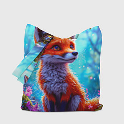 Сумка-шоппер Лисичка в сказочном лесу