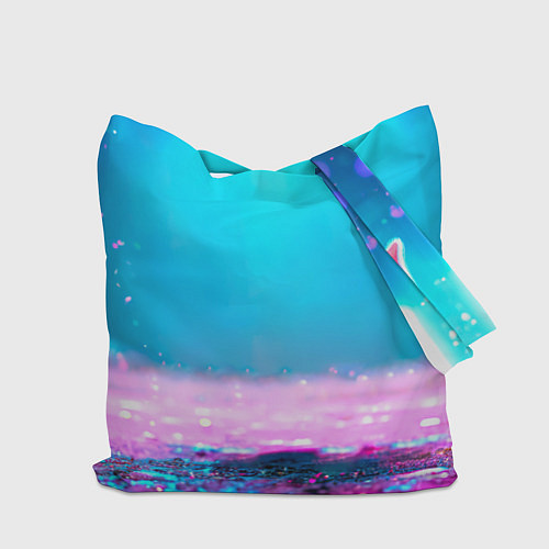 Сумка-шоппер Свинка в розовом свете / 3D-принт – фото 2