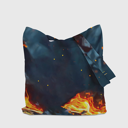 Сумка-шоппер Выдра в огне / 3D-принт – фото 2
