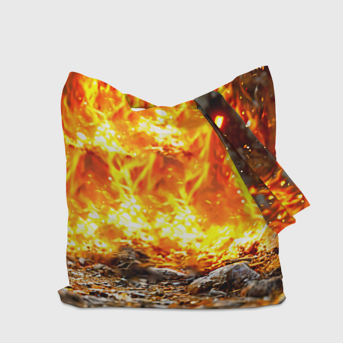 Сумка-шоппер Броненосец в огне / 3D-принт – фото 2