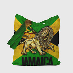 Сумка-шопер Jamaica lion flag, цвет: 3D-принт