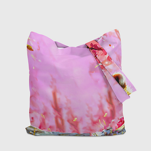 Сумка-шоппер Росомаха в розовом лесу / 3D-принт – фото 2