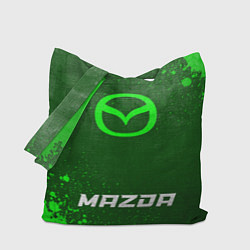 Сумка-шопер Mazda - green gradient по-центру, цвет: 3D-принт