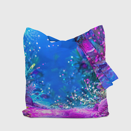 Сумка-шоппер Лама в розовом / 3D-принт – фото 2