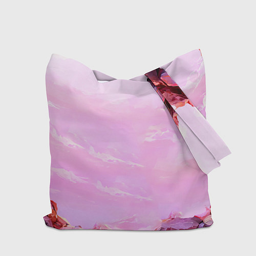 Сумка-шоппер Орел и розовый закат / 3D-принт – фото 2