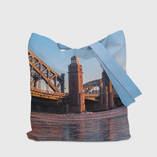 Сумка-шоппер Большеохтинский мост в Санкт-Петербурге / 3D-принт – фото 2