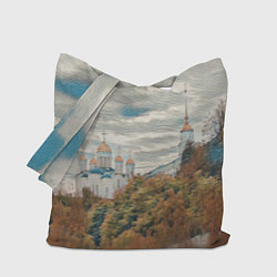 Сумка-шопер Храм на горе, цвет: 3D-принт