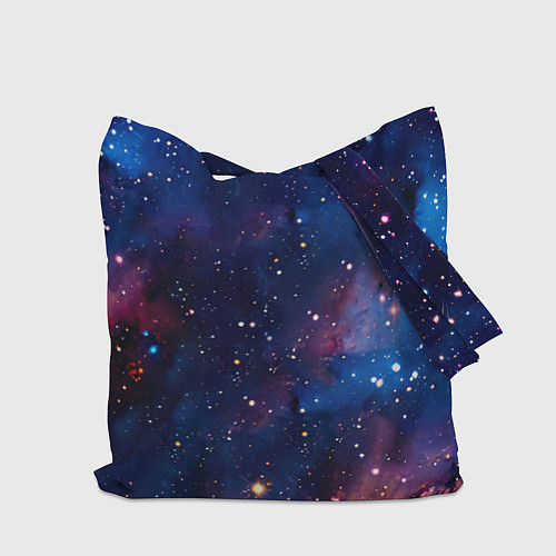 Сумка-шоппер Шотландская прямоухая кошка в космосе / 3D-принт – фото 2