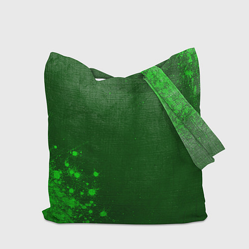 Сумка-шоппер Demon Slayer - green gradient вертикально / 3D-принт – фото 2