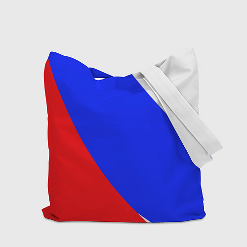 Сумка-шоппер Герб Российского государства на фоне цветов флага / 3D-принт – фото 2