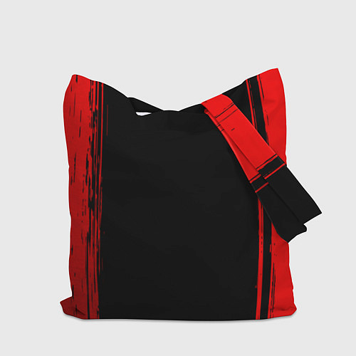 Сумка-шоппер One Piece - red gradient по-центру / 3D-принт – фото 2