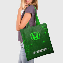 Сумка-шопер Honda - green gradient по-центру, цвет: 3D-принт — фото 2