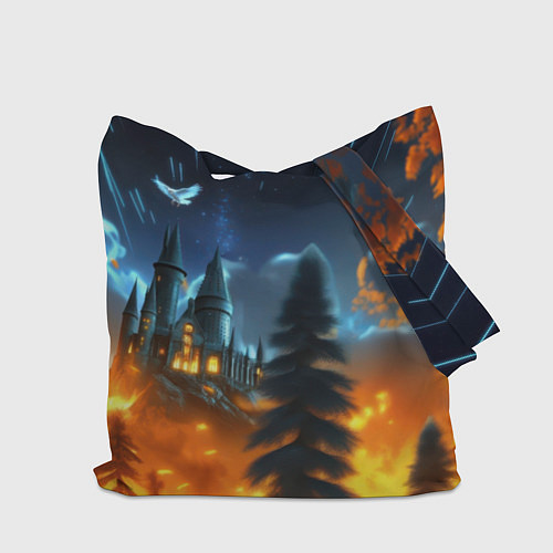 Сумка-шоппер Гарри Поттер замок в небе / 3D-принт – фото 2