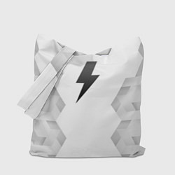 Сумка-шопер AC DC white poly, цвет: 3D-принт