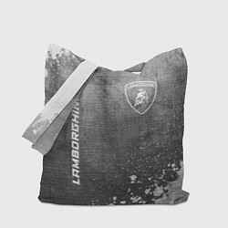 Сумка-шопер Lamborghini - grey gradient вертикально, цвет: 3D-принт