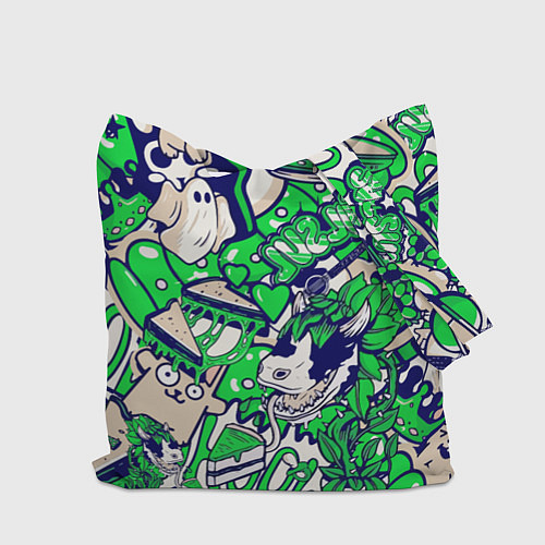 Сумка-шоппер The Sims стикеры / 3D-принт – фото 2