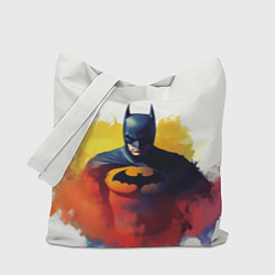 Сумка-шопер Бэтмен в краске, цвет: 3D-принт