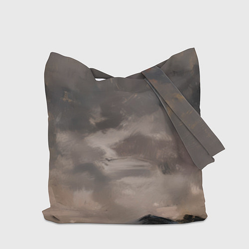 Сумка-шоппер Бэтмен стоит на обрыве скалы / 3D-принт – фото 2