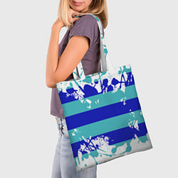 Сумка-шопер Капли краски, цвет: 3D-принт — фото 2