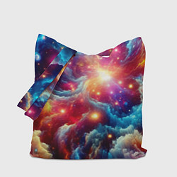 Сумка-шоппер Colorfull neon space clouds - ai art fantasy