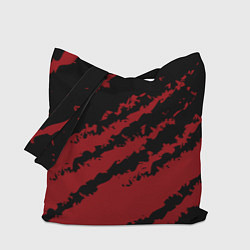 Сумка-шоппер The color is red and black