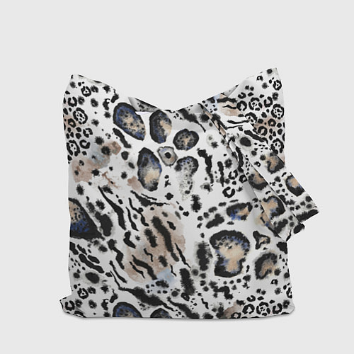 Сумка-шоппер Пятна леопарда абстрактные / 3D-принт – фото 2