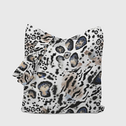 Сумка-шоппер Пятна леопарда абстрактные