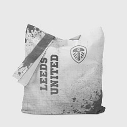 Сумка-шопер Leeds United - white gradient вертикально, цвет: 3D-принт