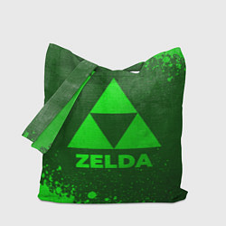Сумка-шопер Zelda - green gradient, цвет: 3D-принт