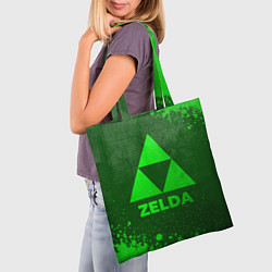 Сумка-шопер Zelda - green gradient, цвет: 3D-принт — фото 2