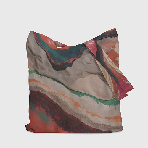 Сумка-шоппер Абстракция из бумаги и краски / 3D-принт – фото 2