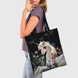 Сумка-шопер Единорожка с золотыми копытами, цвет: 3D-принт — фото 2