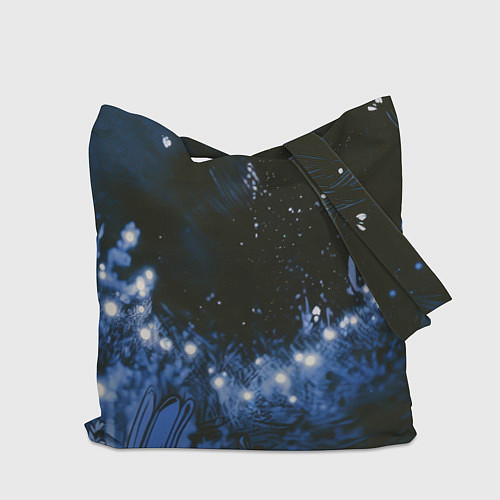 Сумка-шоппер Единорог и светлячки / 3D-принт – фото 2