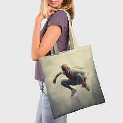 Сумка-шопер Человек паук в прыжке, цвет: 3D-принт — фото 2