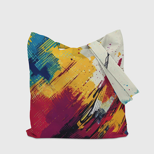 Сумка-шоппер Человек паук висит на паутине / 3D-принт – фото 2