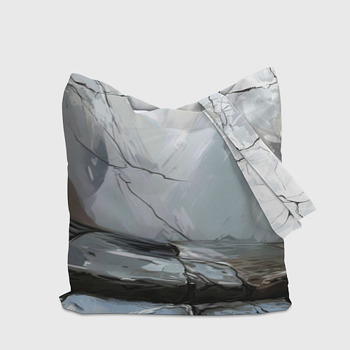 Сумка-шоппер Человек-паук палзет на стене / 3D-принт – фото 2