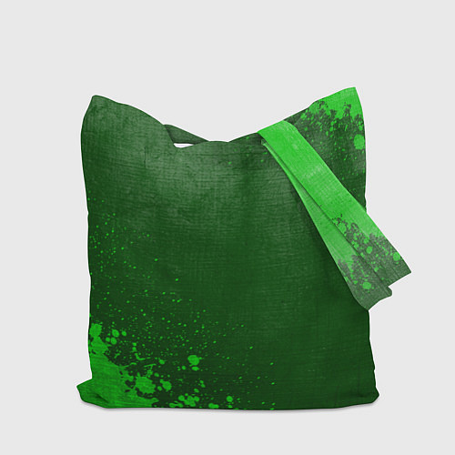 Сумка-шоппер Bungo Stray Dogs - green gradient вертикально / 3D-принт – фото 2