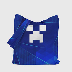 Сумка-шоппер Minecraft blue poly