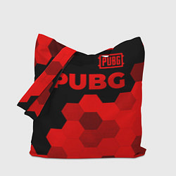 Сумка-шопер PUBG - red gradient посередине, цвет: 3D-принт
