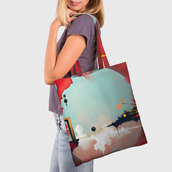 Сумка-шопер Сюрреалистичная абстракция, цвет: 3D-принт — фото 2