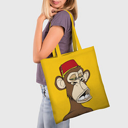 Сумка-шопер NFT ape monkey, цвет: 3D-принт — фото 2