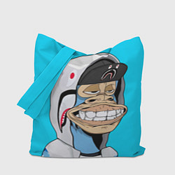 Сумка-шопер NFT ape in the hood, цвет: 3D-принт